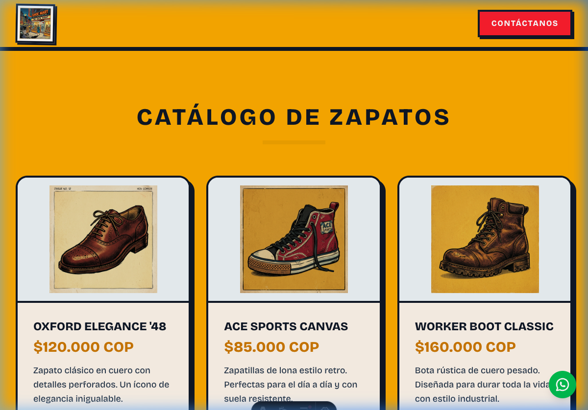 RetroKicks (Plantilla Micro-Catálogo)