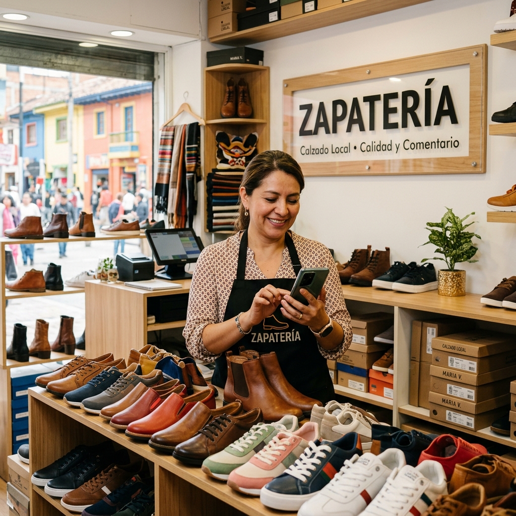 Dueña de tienda de zapatos